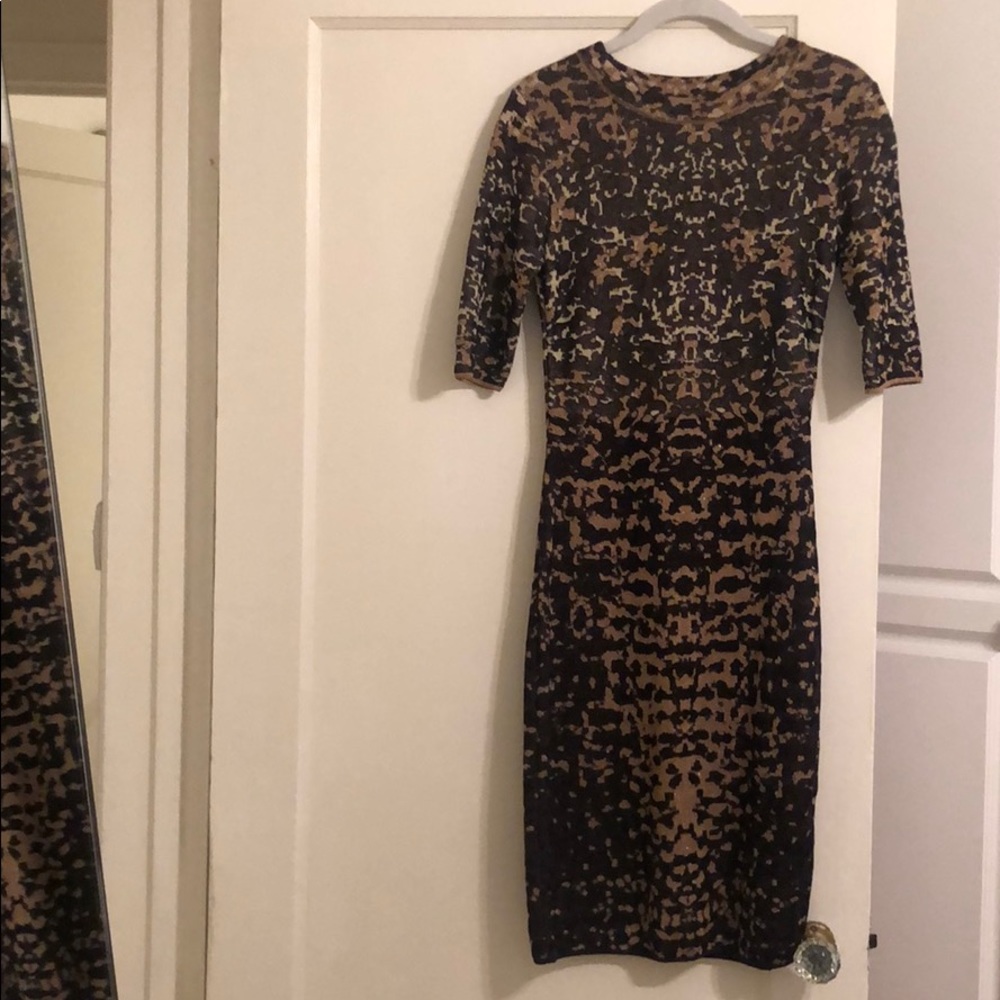 Gold & Brown Metallic M by Missoni Dress